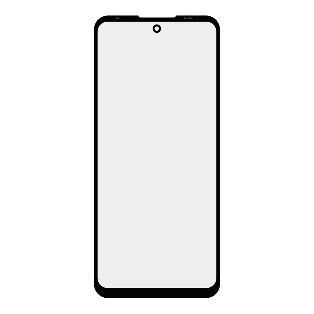 Стекло + OCA плёнка для переклейки Motorola Moto G60s (черный)