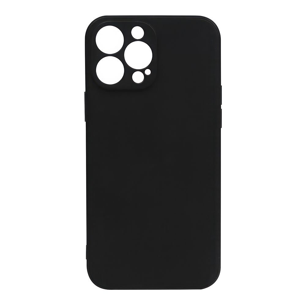 Силиконовый чехол "LP" для iPhone 13 Pro Max TPU (черный непрозрачный) европакет