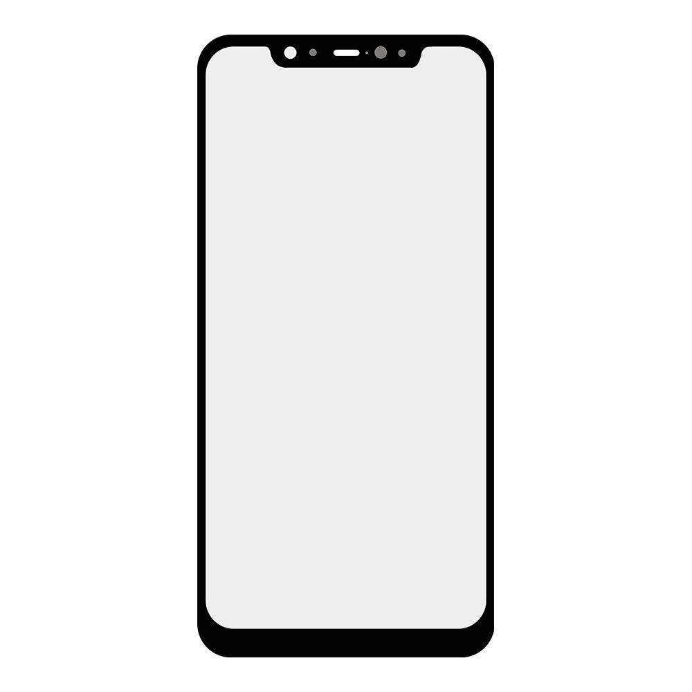 Стекло + OCA пленка для переклейки Xiaomi Mi 8 (черный)