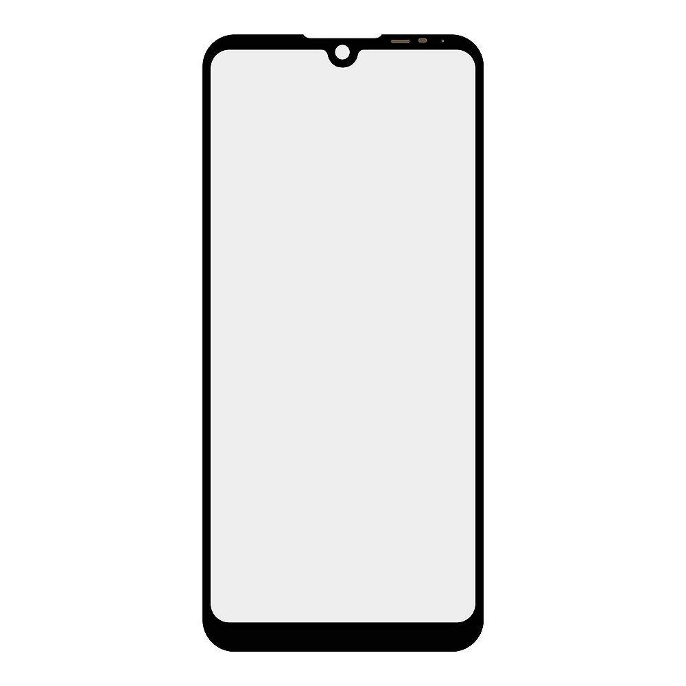 Стекло + OCA плёнка для переклейки ZTE Blade A51 lite (черный)