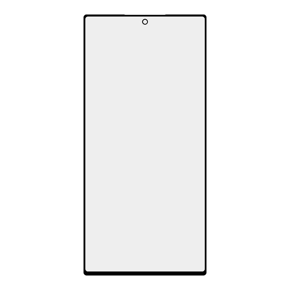 Стекло + OCA плёнка для переклейки Samsung Galaxy S22 Ultra (черный)