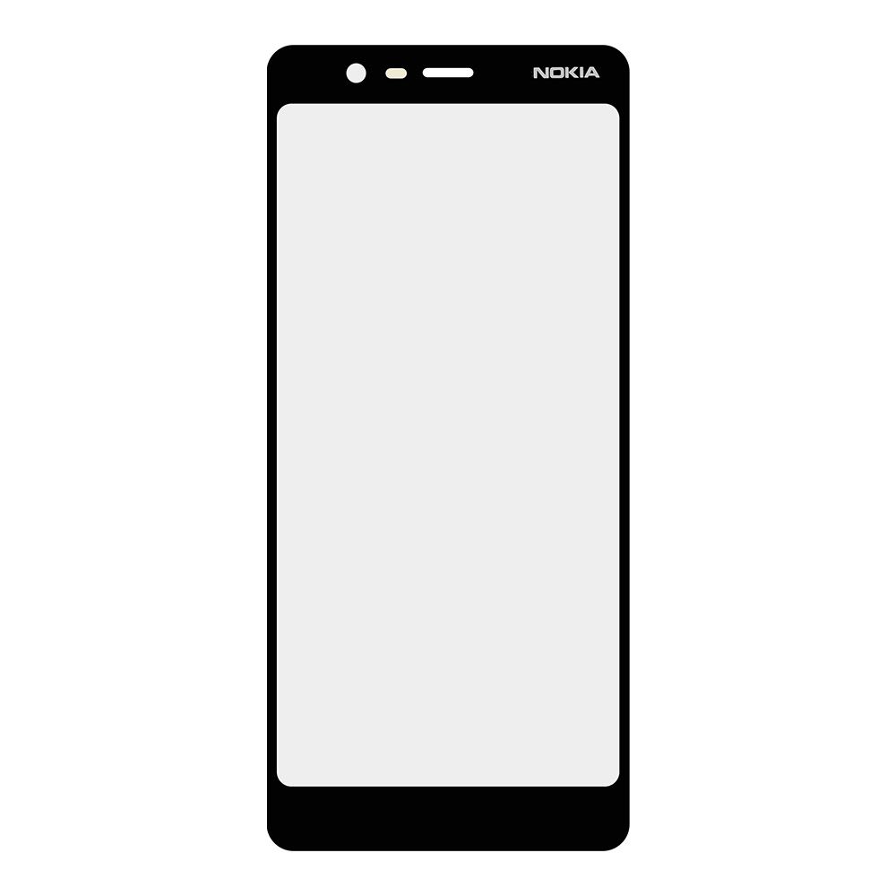 Стекло для переклейки Nokia 5.1 (черный)