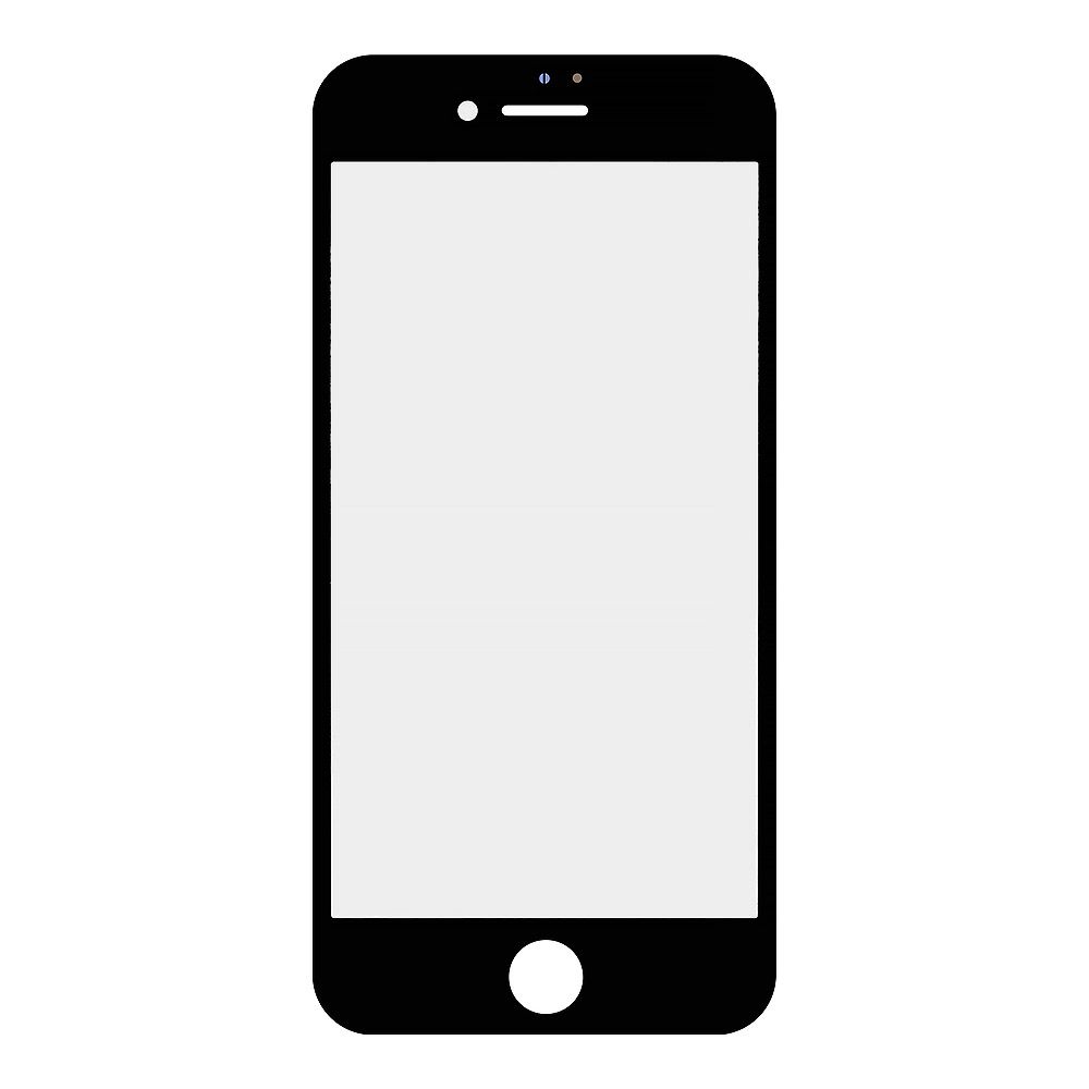 Стекло в сборе с рамкой для iPhone 8\SE 2020 (черный)