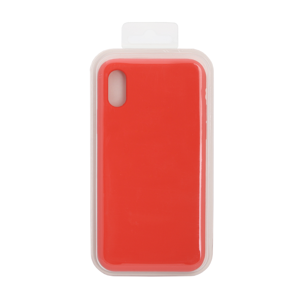 Силиконовый чехол для iPhone X/Xs "Silicone Case" (оранжевый, блистер) 13