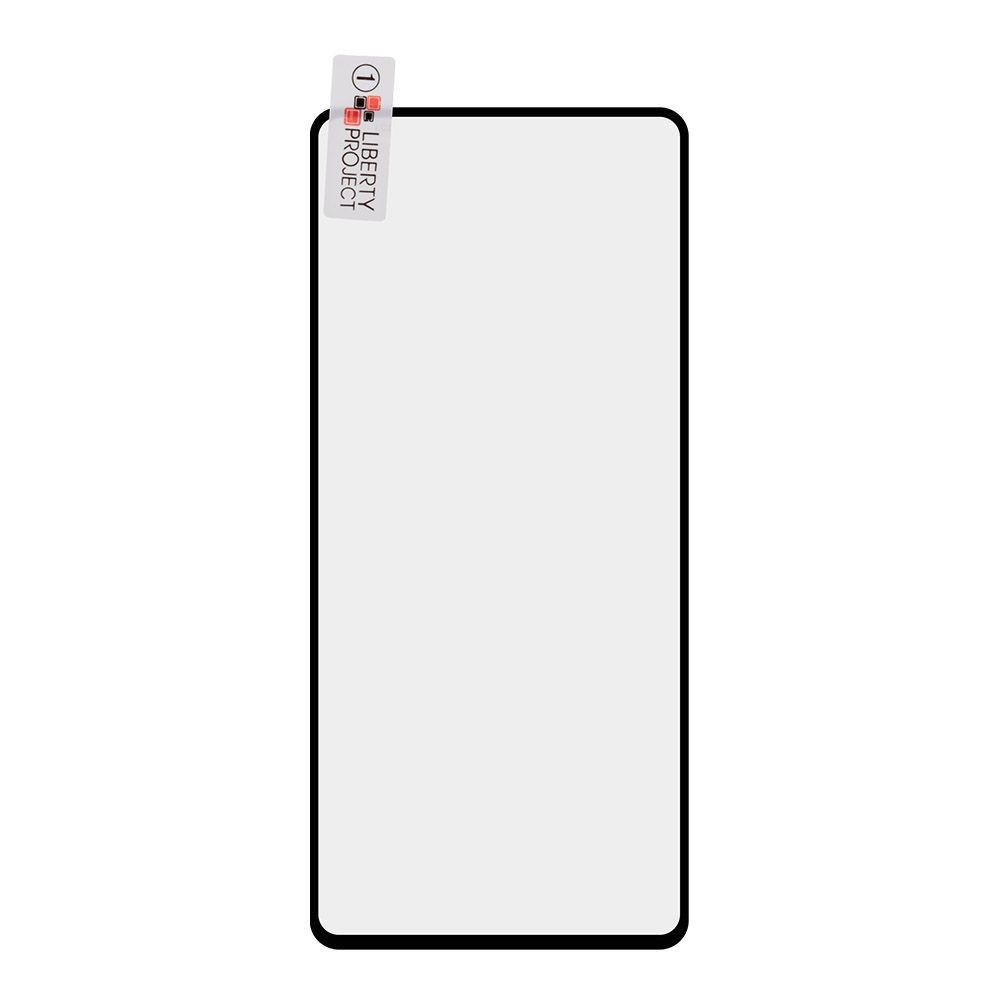 Защитное стекло "LP" для Samsung Galaxy A80 Thin Frame Full Glue с рамкой 0,33 мм 2.5D 9H (черное)