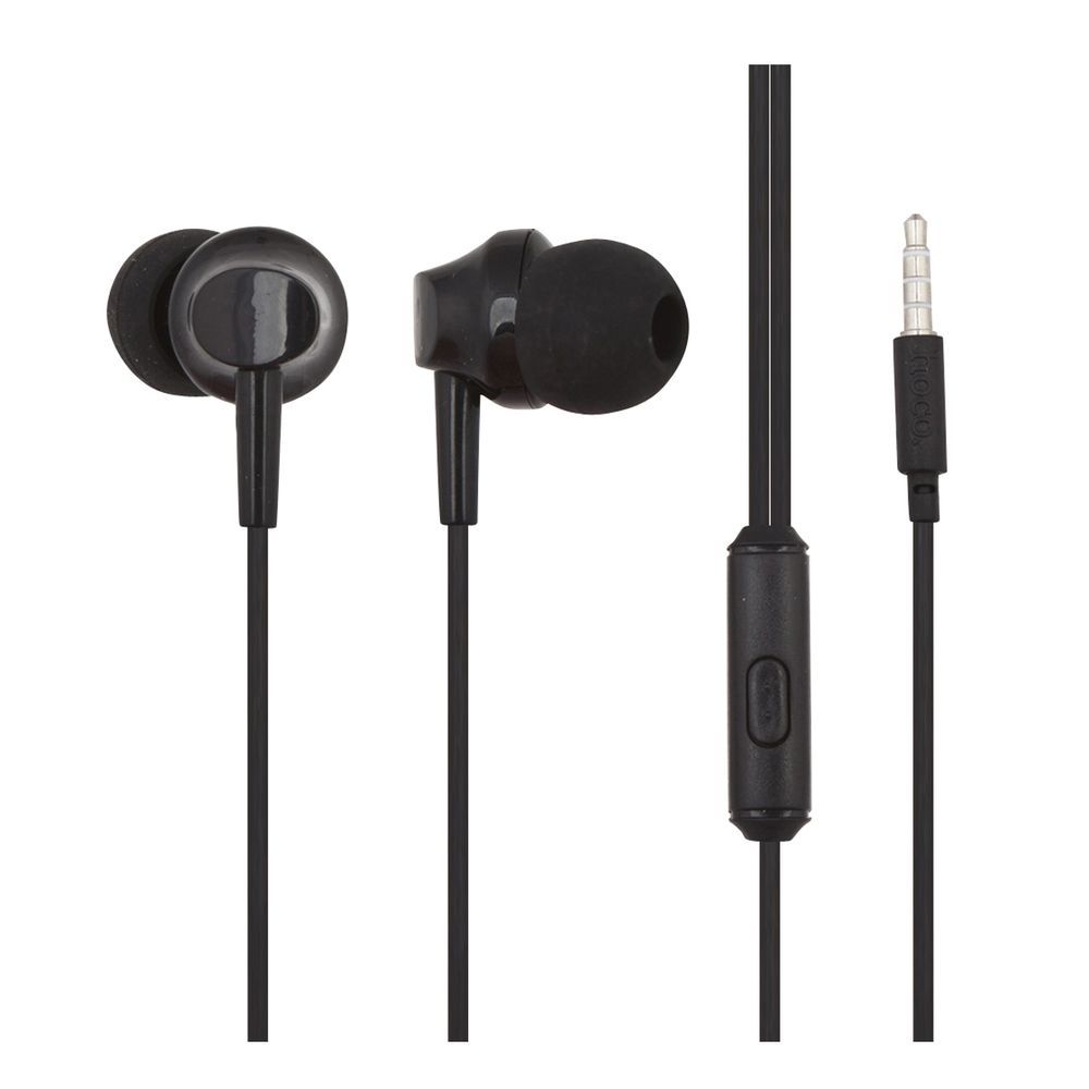 Гарнитура HOCO M14 Inital Sound 3.5мм, внутриканальная, 1.2м (черный)