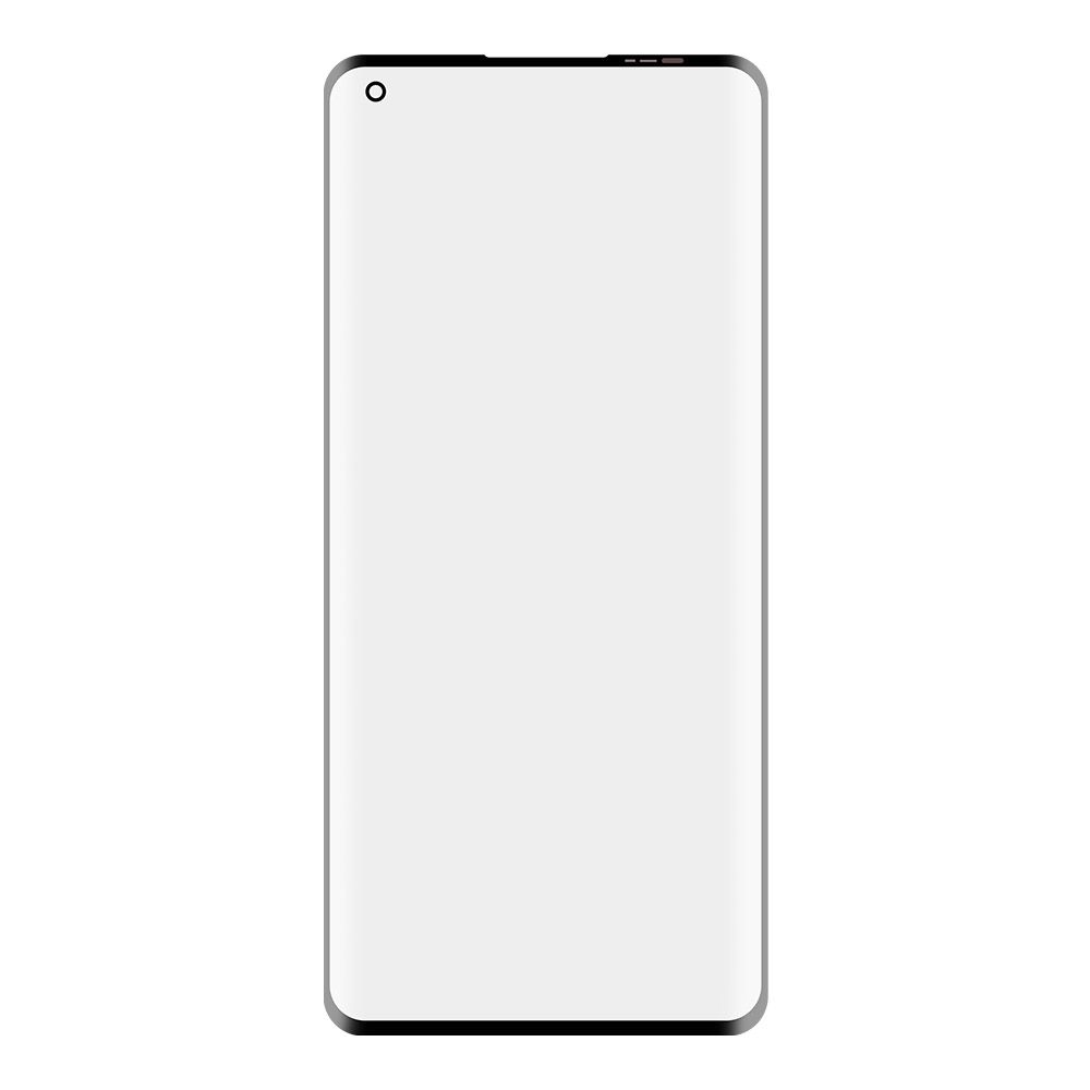 Стекло + OCA плёнка для переклейки OnePlus 8 Pro (черный)