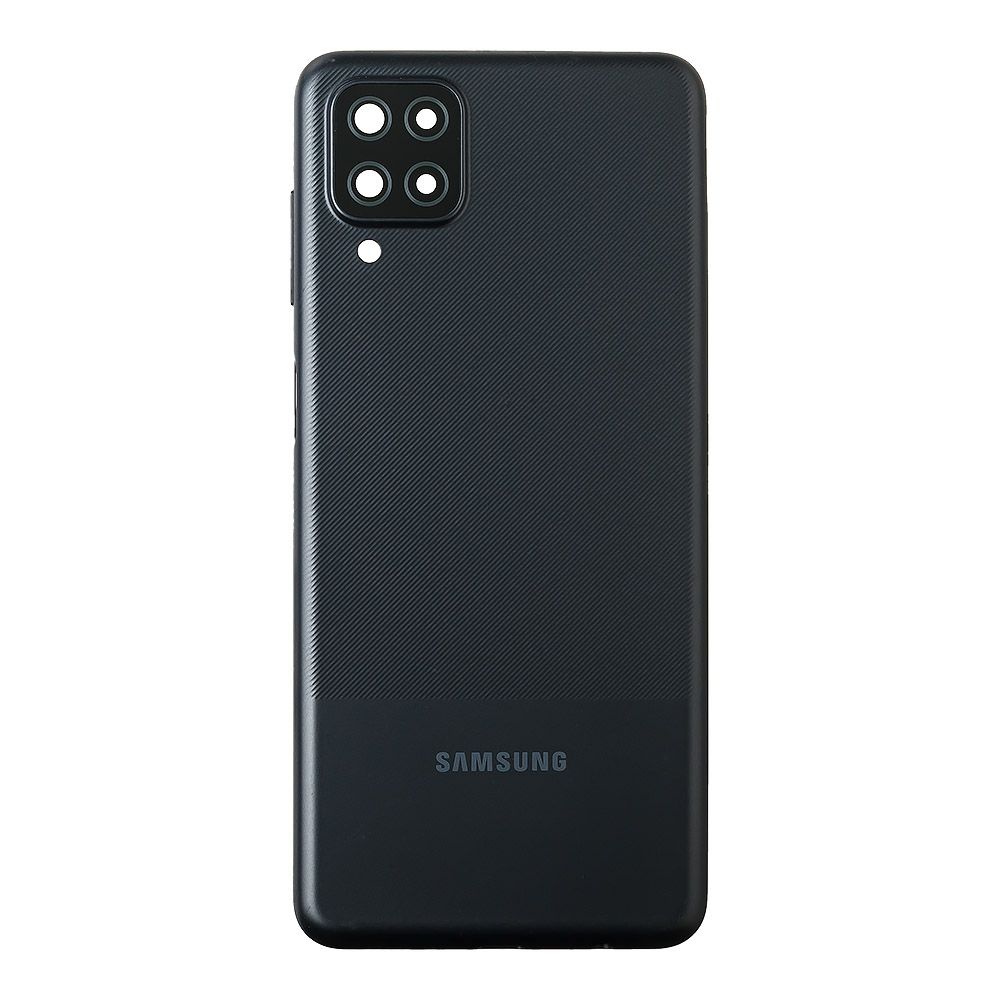 Задняя крышка для Samsung Galaxy A12/A12 Nacho SM-A125F/A127F со стеклом камеры (черный)