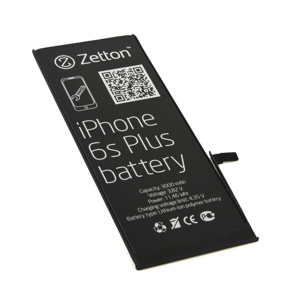 Аккумулятор (АКБ) Zetton для iPhone 6S Plus 3000 mAh, Li-Pol аналог 616-00042