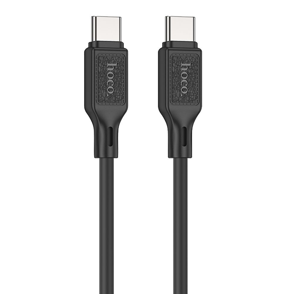 USB-C кабель HOCO X90 Cool Silicone Type-C, 3А, 60W, 1м, силикон (черный)