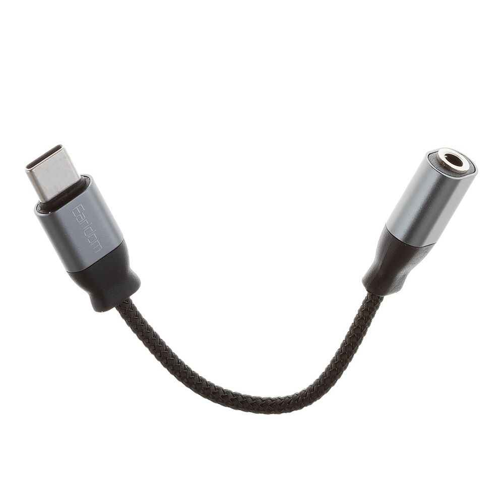 Аудио адаптер Earldom ET-OT51 USB-C на 3.5мм, 0.07м, нейлон (черный)