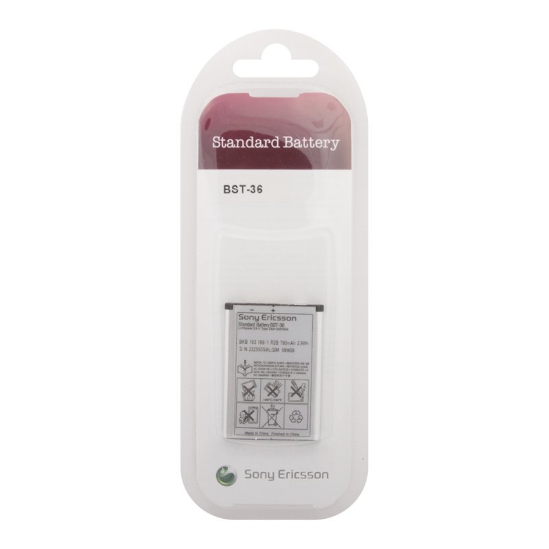 Аккумулятор (АКБ) SonyEricsson BST-36 Li780 EURO (K310/320/510/J300/Z310/550) (OEM)