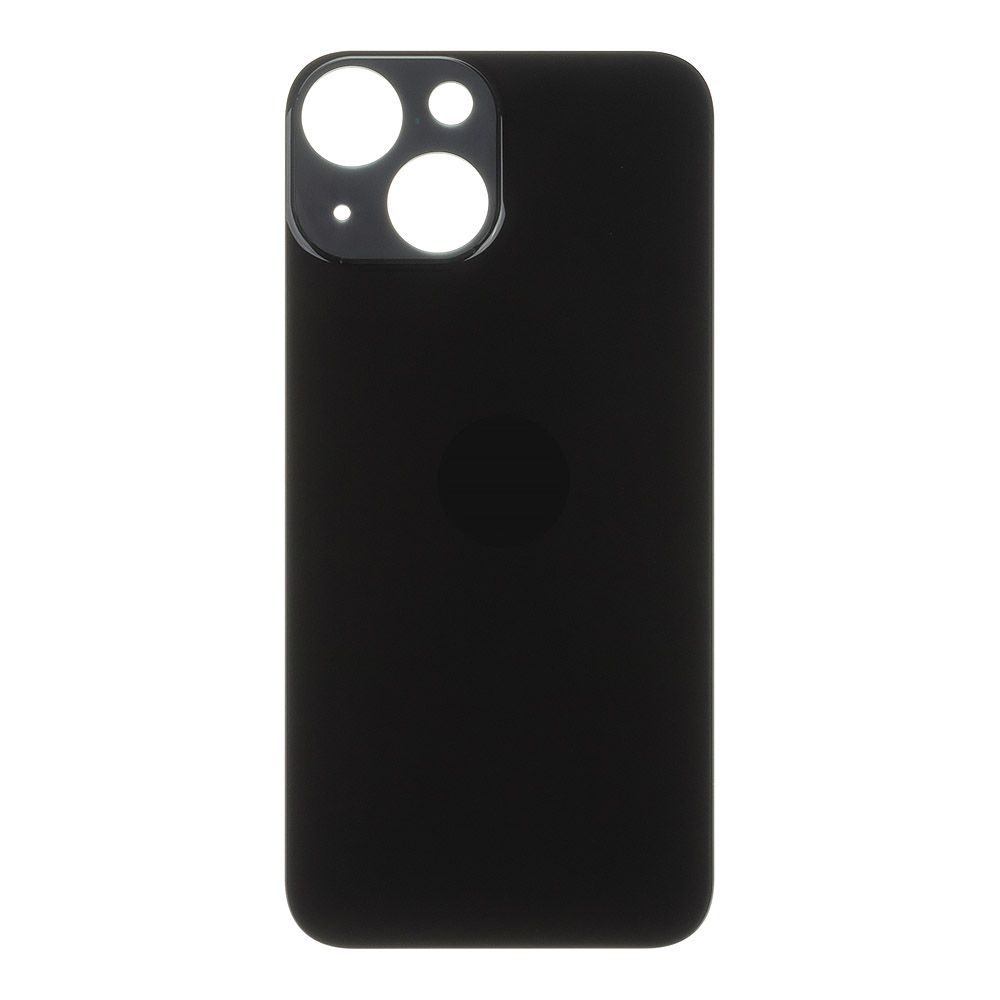Задняя крышка для iPhone 13 mini (черный) с логотипом, монолит