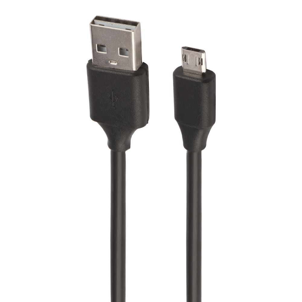 USB кабель "LP" Micro USB двусторонние разъемы USB-Micro USB (1метр) (черный/европакет)