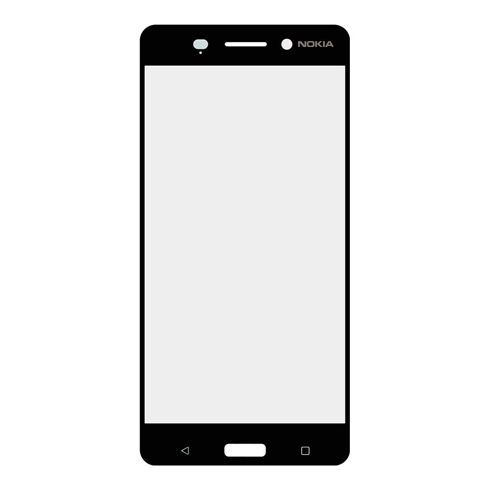 Стекло для переклейки Nokia 6  (черный)