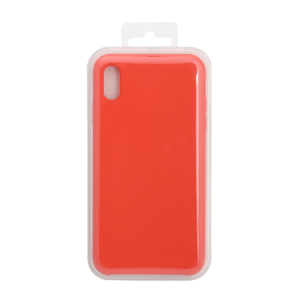 Силиконовый чехол для iPhone Xs Max "Silicone Case" (оранжевый, блистер) 13