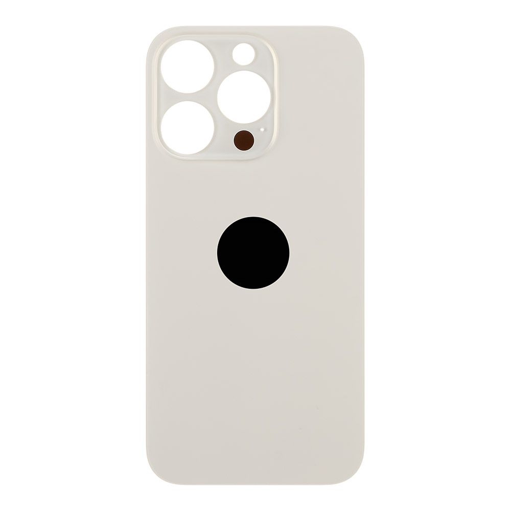 Задняя крышка для iPhone 14 Pro (золотой) с логотипом, монолит, premium