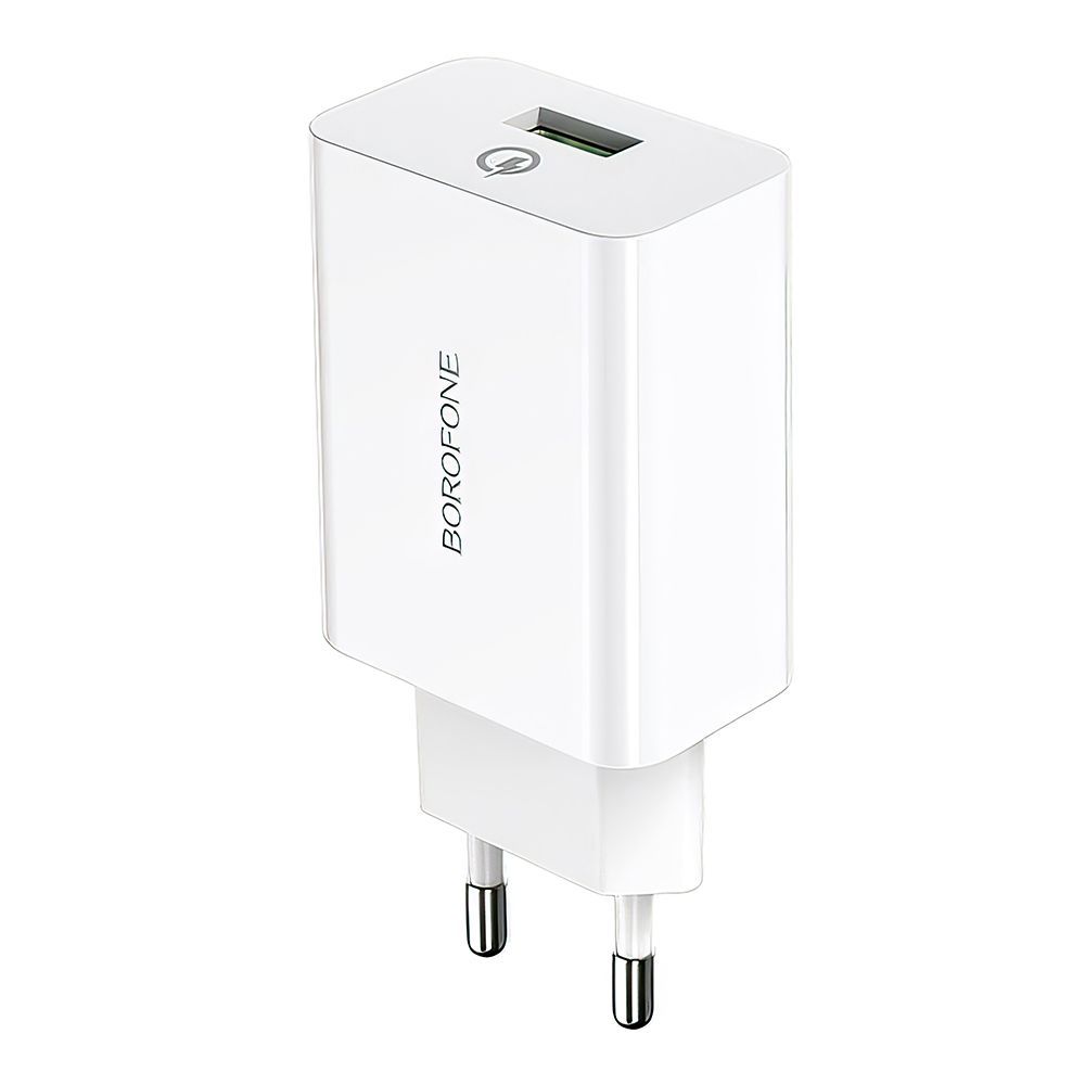 СЗУ BOROFONE BA21A Long Journey 1xUSB QC3.0, 18W, 3А (белый)