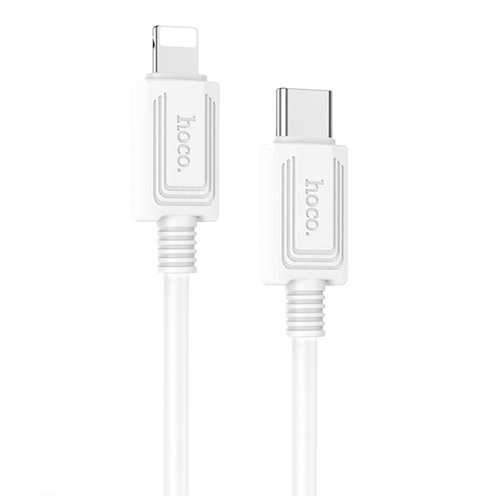 USB-C кабель HOCO X73 Lightning 8-pin, 3А, PD27W, 1м, PVC (белый)