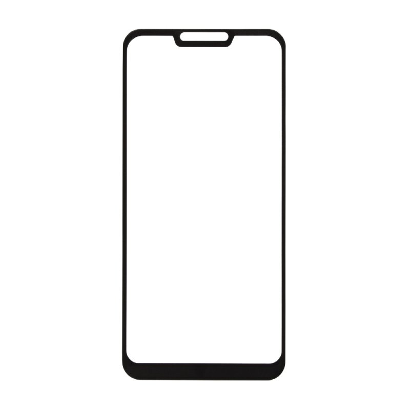 Защитное стекло "LP" для Asus ZenFone Max M2 Thin Frame Full Glue с рамкой 0,33 мм 2,5D 9H (черное)