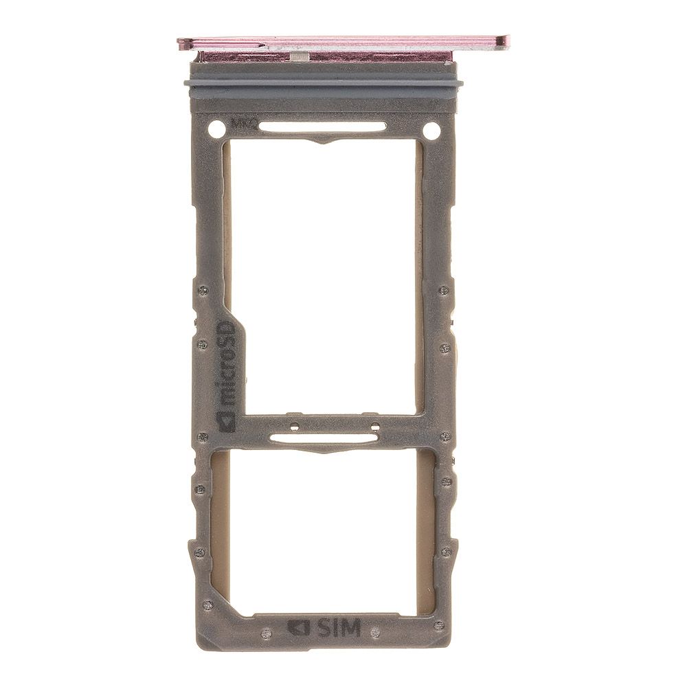 Держатель SIM-карты (сим лоток) Samsung S20/S20+/S20 Ultra G980/G985/G988 (розовый)
