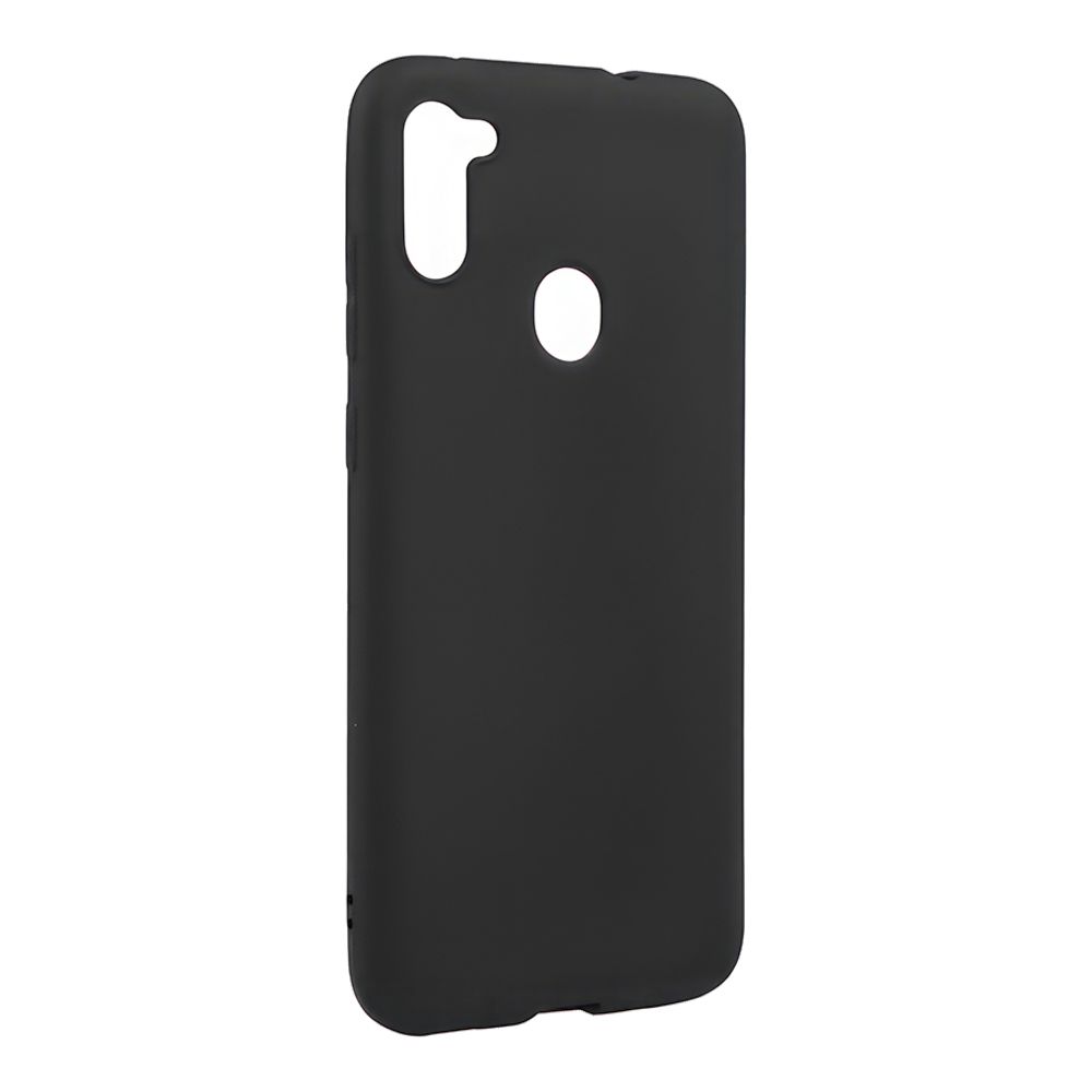 Силиконовый чехол "LP" для Samsung Galaxy A11 TPU (черный непрозрачный) европакет