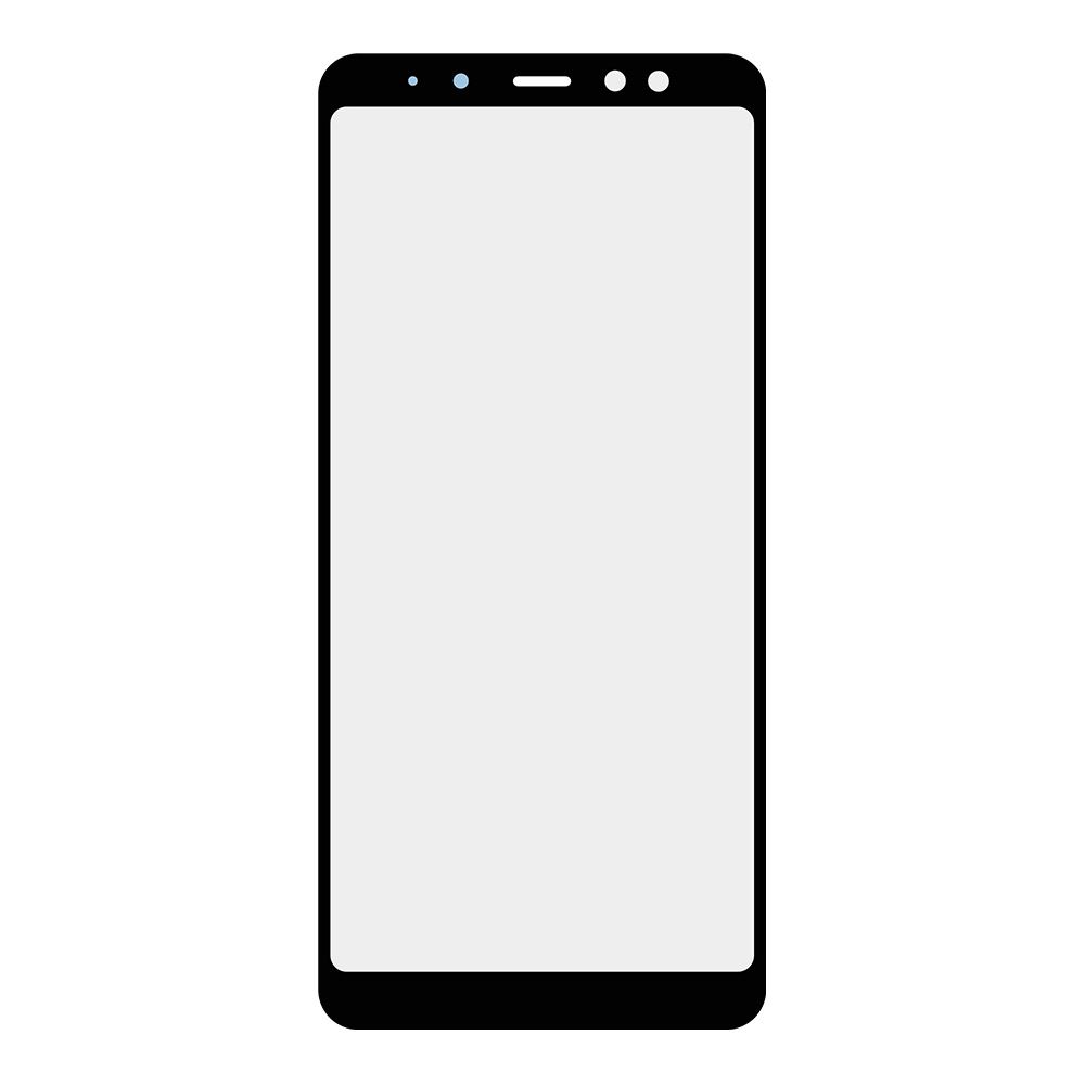Стекло для переклейки Samsung Galaxy A8 Plus (2018) A730 (черный)
