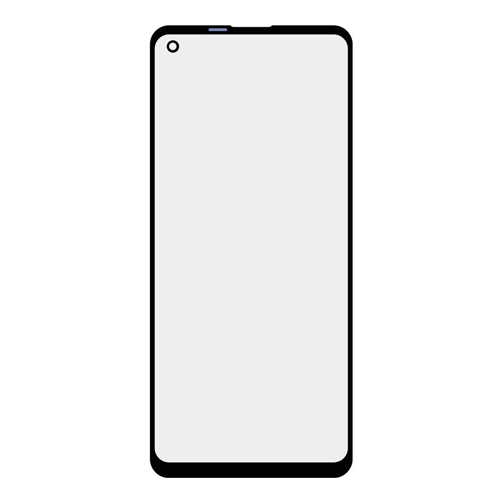 Стекло + OCA плёнка для переклейки Samsung A217 Galaxy A21s (черный)