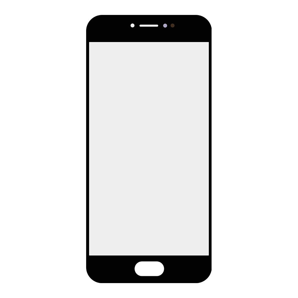 Стекло для переклейки Meizu Pro 6 (черный)