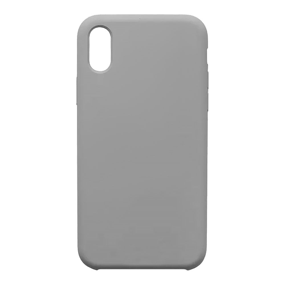 Силиконовый чехол для iPhone X/Xs "Silicone Case" (серый, блистер) 23