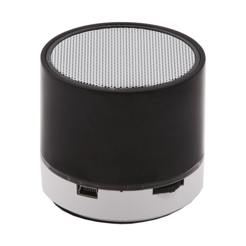 Колонка беспроводная Bluetooth "S50" LED/MicroSD/USB (черная/белая/коробка)