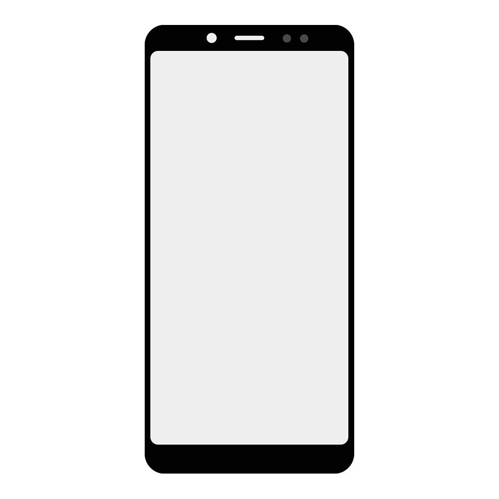 Стекло + OCA пленка для переклейки Xiaomi Redmi Note 5 / Note 5 Pro (черный)