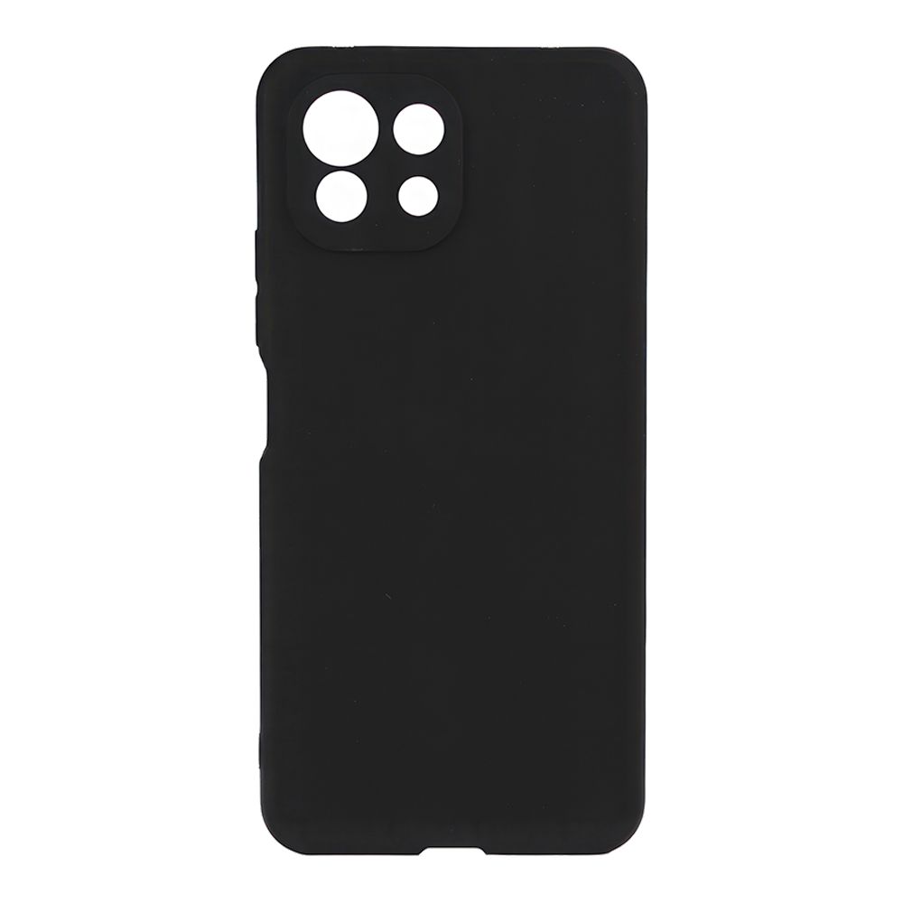 Силиконовый чехол "LP" для Xiaomi Mi 11 Lite TPU (черный непрозрачный) европакет