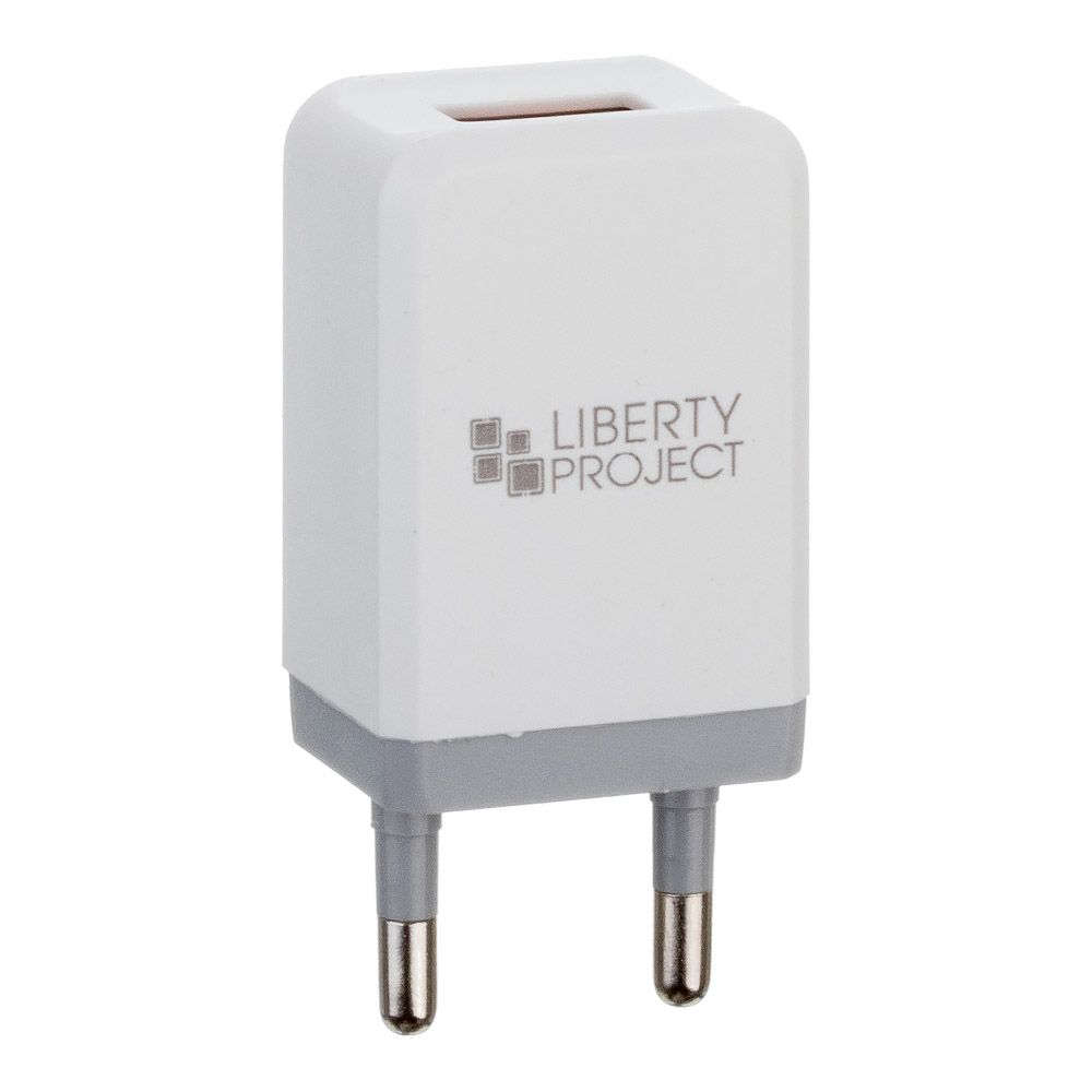 СЗУ "LP" с USB выходом 1А "Brick Series" (белое/коробка)