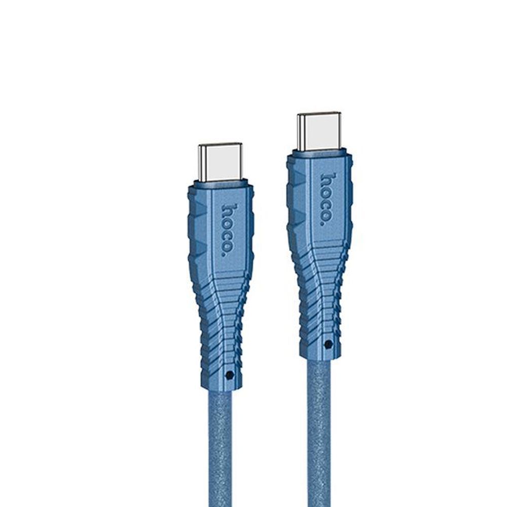 USB-C кабель HOCO X67 Nano Type-C, 3А, 60W, 1м, силикон (синий)