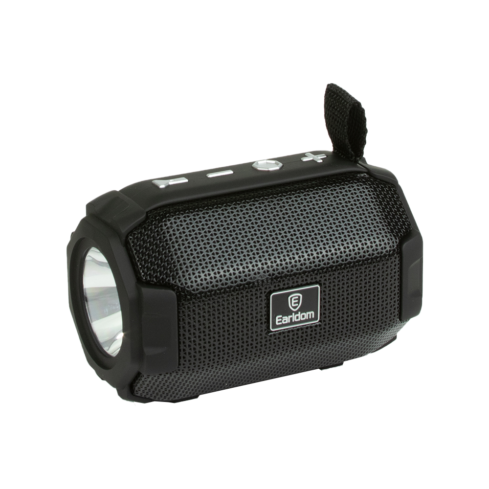 Bluetooth колонка Earldom ET-A16 BT 5.0, 7W, AUX/MicroSD/USB, фонарь (черный)
