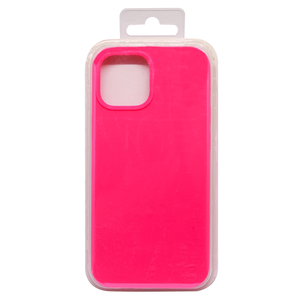 Силиконовый чехол для iPhone 13 Mini "Silicone Case" (ярко-розовый, блистер) 47