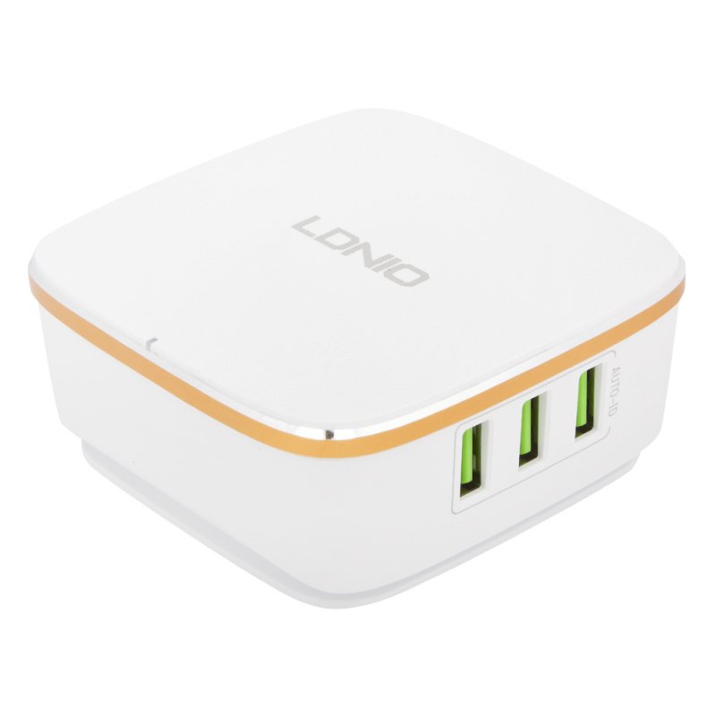 Сетевое зарядное устройство (СЗУ) LDNIO 6 USB выходов 7А A6704 белое (коробка)