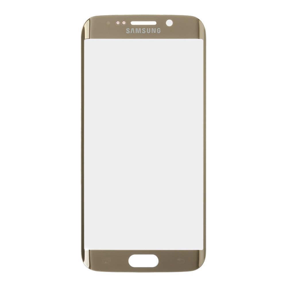 Стекло + OCA плёнка для переклейки Samsung G925 Galaxy S6 Edge (золото)
