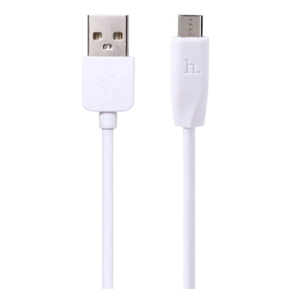 USB кабель HOCO X1 Rapid MicroUSB, 2.4А, 1м, PVC (белый)