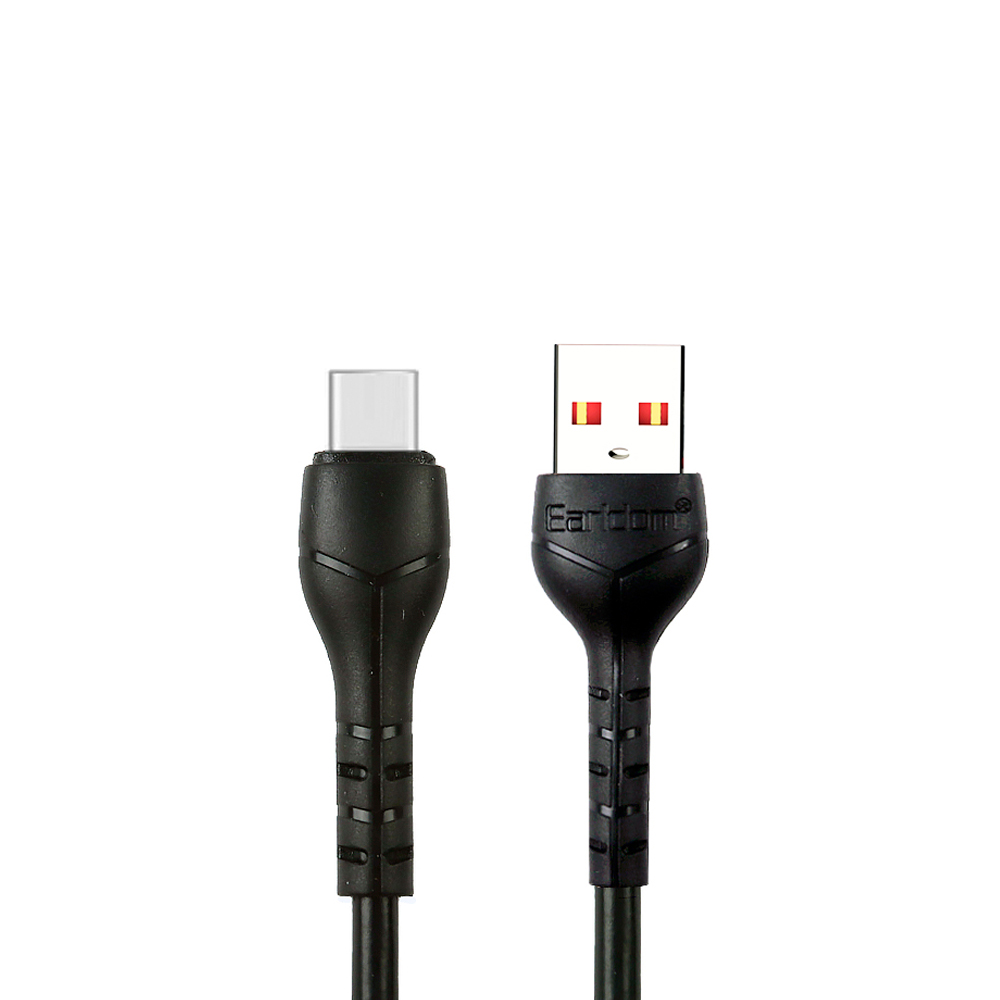 USB кабель Earldom EC-095C Type-C, 2.4А, 1м, PVC (черный)