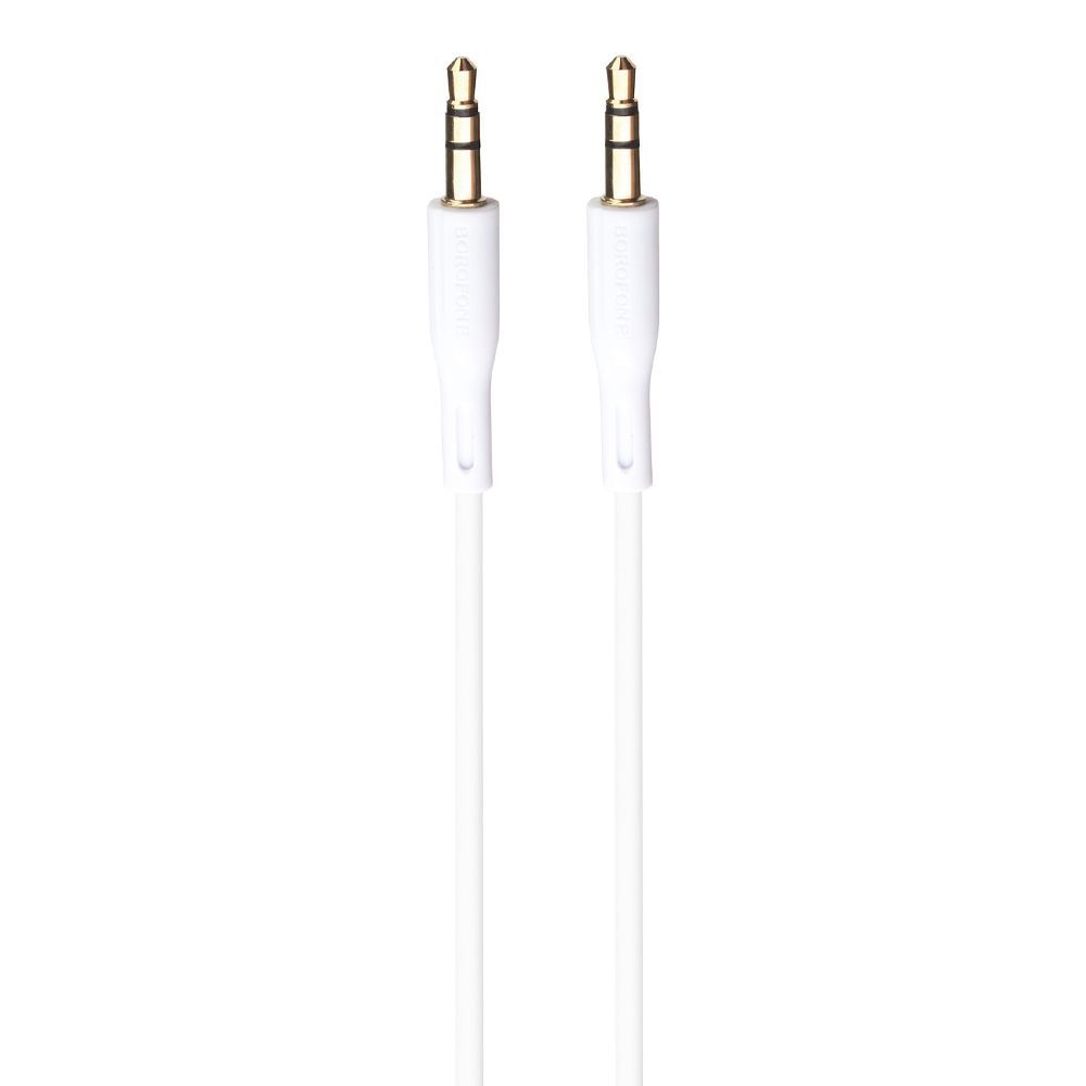 Аудиокабель BOROFONE BL1 Audiolink 3.5мм - 3.5мм, 1м (белый)