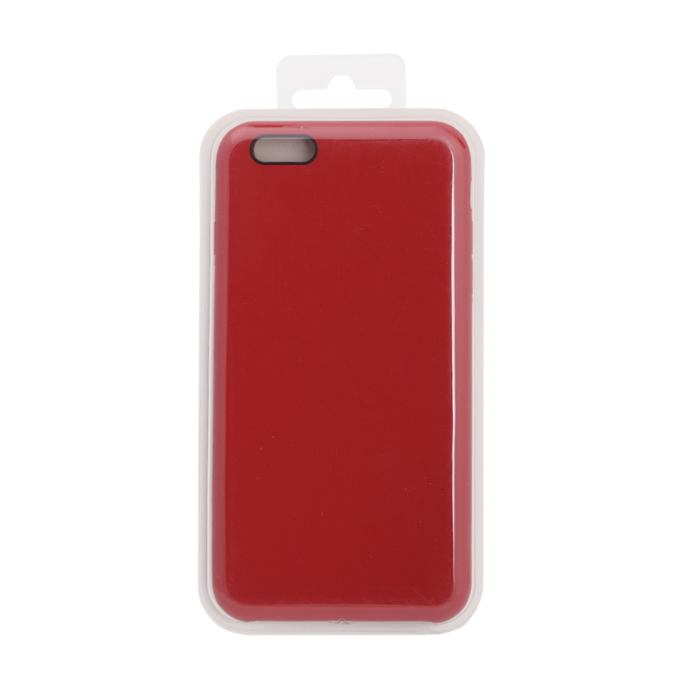 Силиконовый чехол для iPhone 6/6S Plus "Silicone Case" (бордовый, блистер) 33