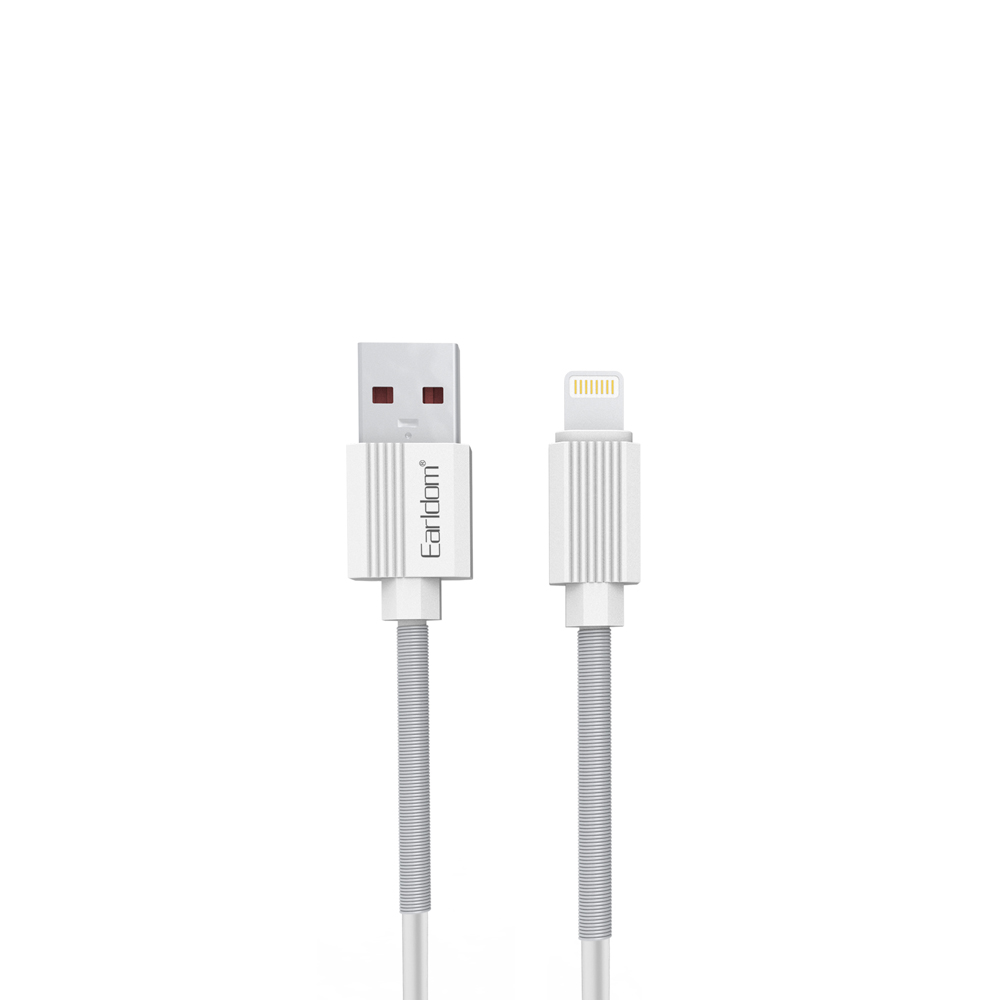 USB кабель Earldom EC-137I Lightning 8-pin, 3А, 1м, TPU (белый)