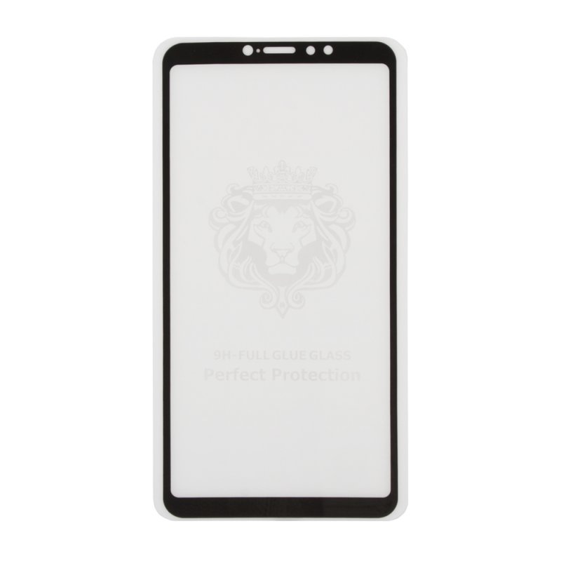Защитное стекло Tempered Glass для Xiaomi Mi Max 3 черная рамка