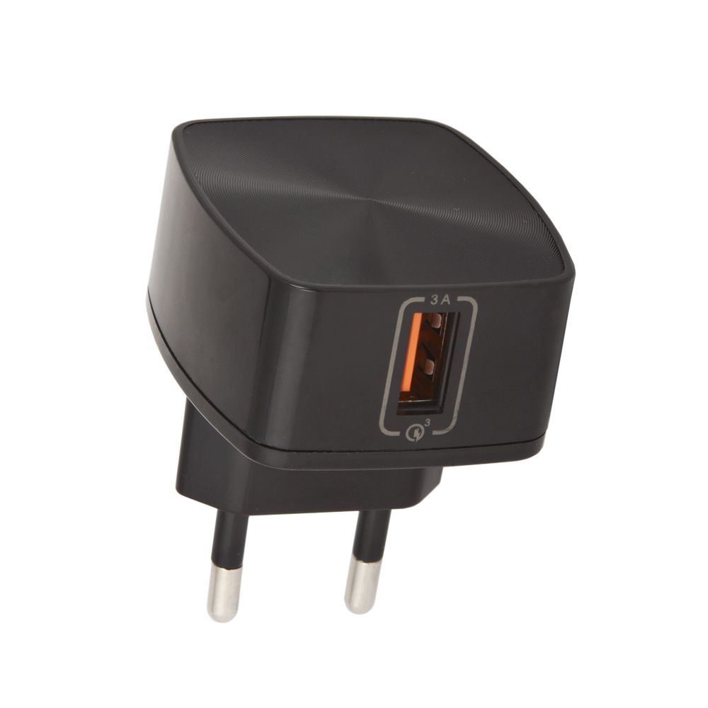 СЗУ REMAX RP-U114-EU 1xUSB, QC 3.0, 3А (черный)