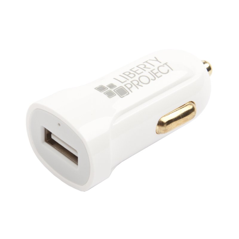 АЗУ "LP" с выходом USB + кабель USB Type-C 2.1A (белое/коробка)