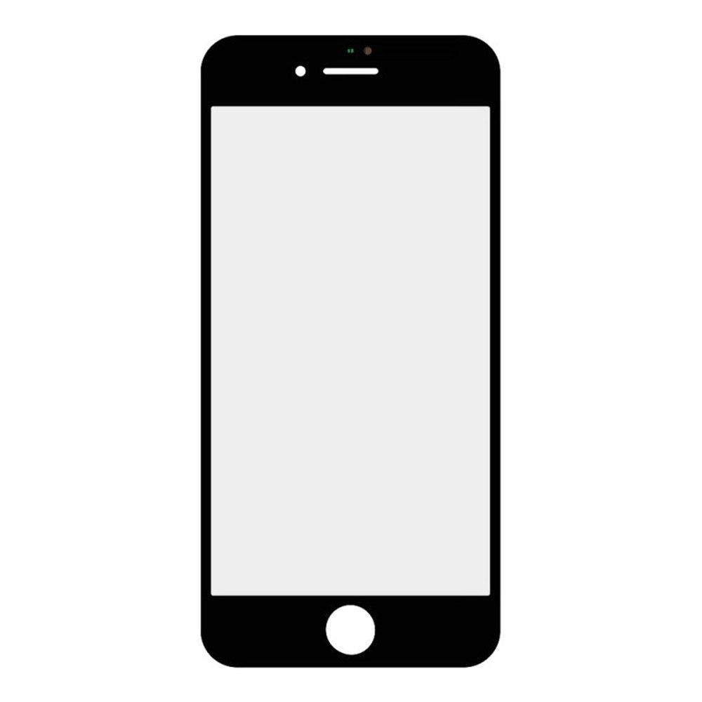 G+OCA PRO стекло + рамка для IPhone 7 олеофобное покрытие (черный)