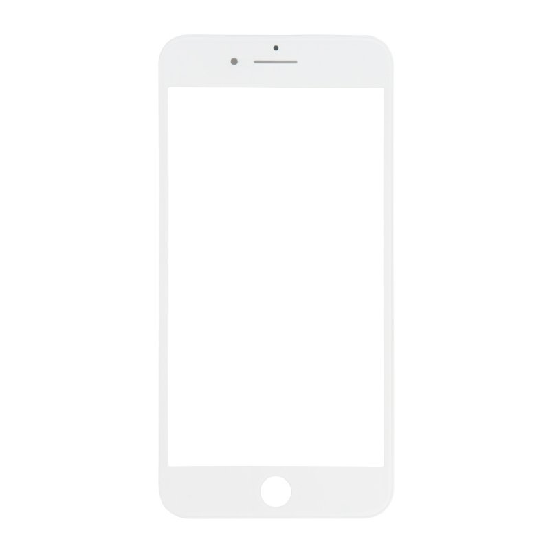 Стекло в сборе с рамкой для iPhone 8 Plus (белый)