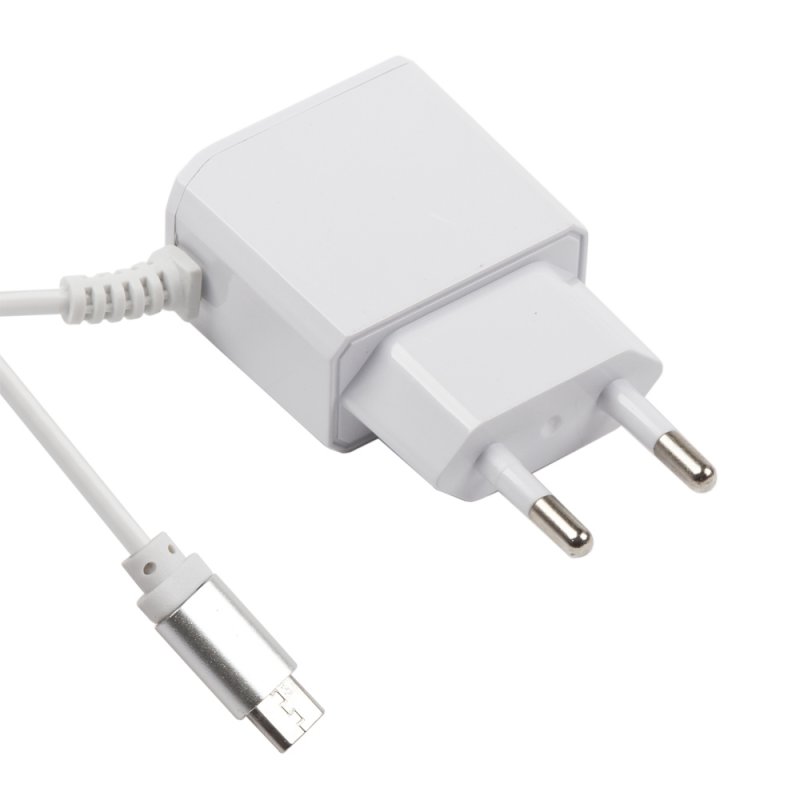 Сетевое зарядное устройство (СЗУ) "РЕМАКС" 2.1А Micro USB (белое)